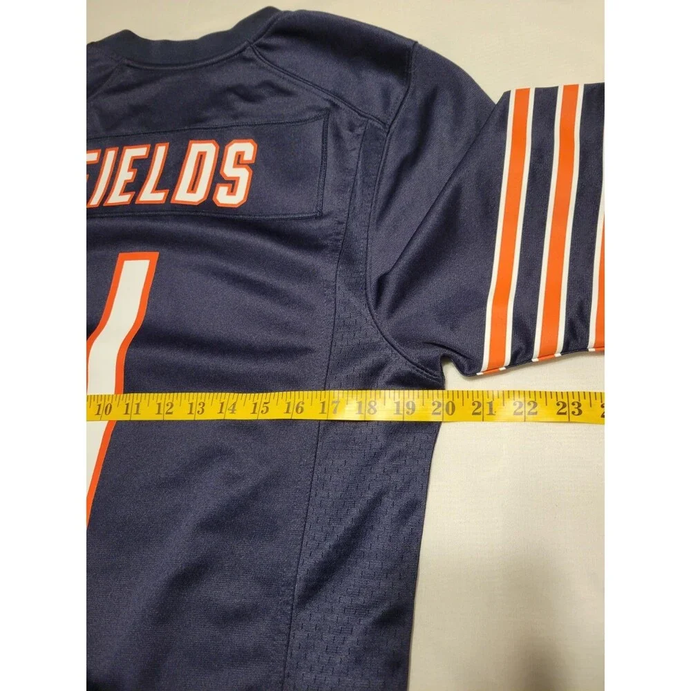 Chicago Bears Justin Fields #1 Nike NFL Football Jersey Navy Blue Men's Size S